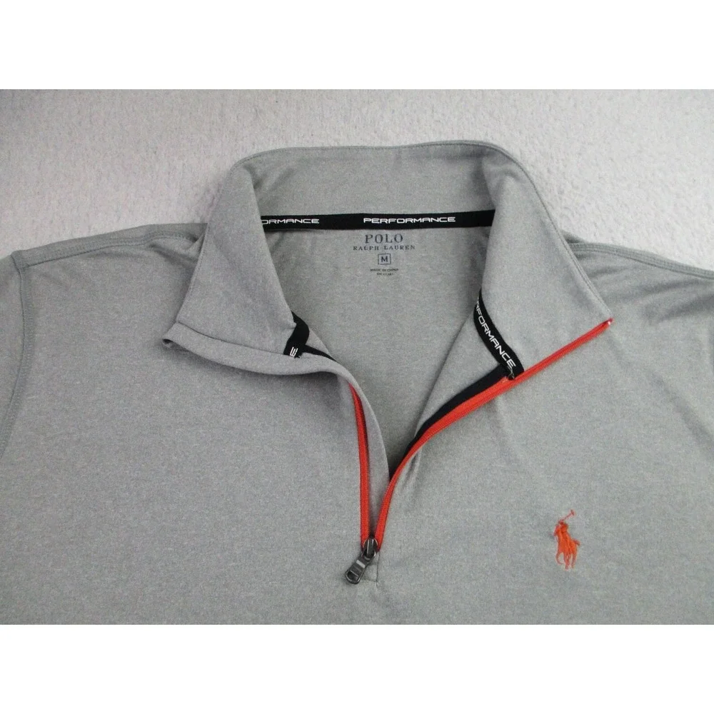 Polo‎ Ralph Lauren Sweater Mens Mediun 1/4 Zip Performance Stretch Golf Pullover